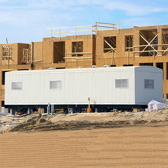 our construction & jobsite shower trailers can accommodate large construction crews with multiple shower stalls